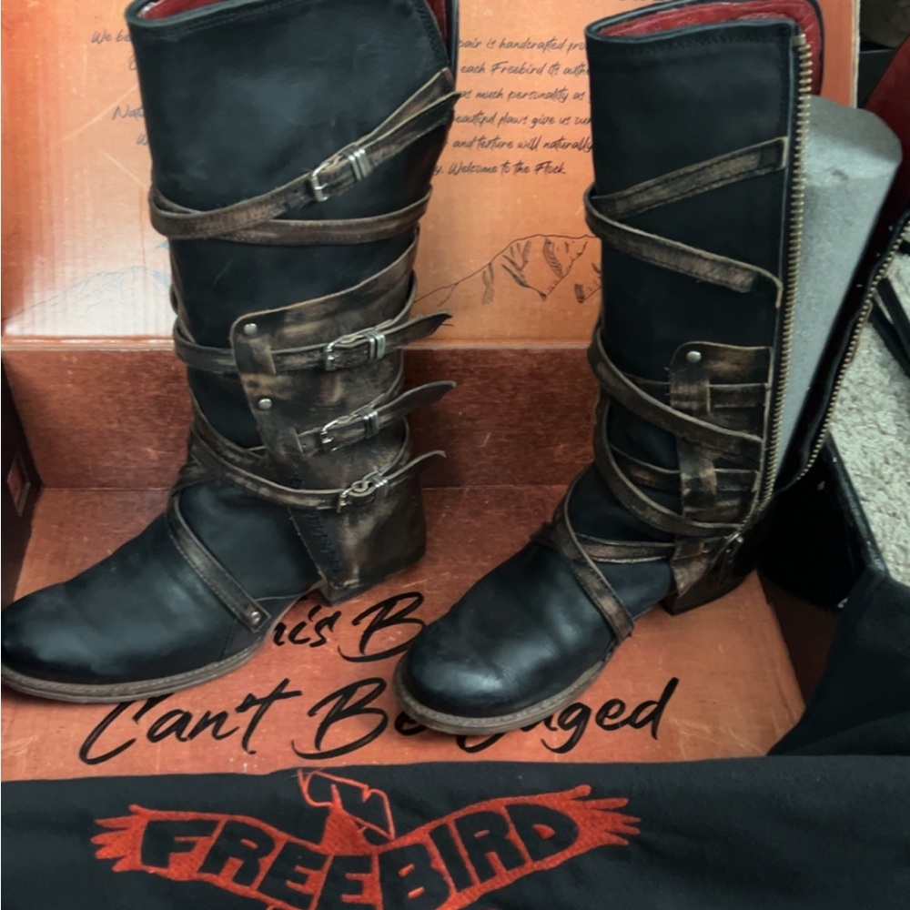 WILL TRADE FOR ANOTHER FREEBIRD. Riley Black and Brown Strapped